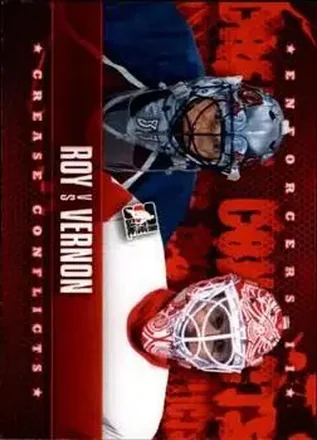 2013-14 In The Game Enforcers #96 Patrick Roy - Mike Vernon CC - Colorado Avalanche - Detroit Red Wings