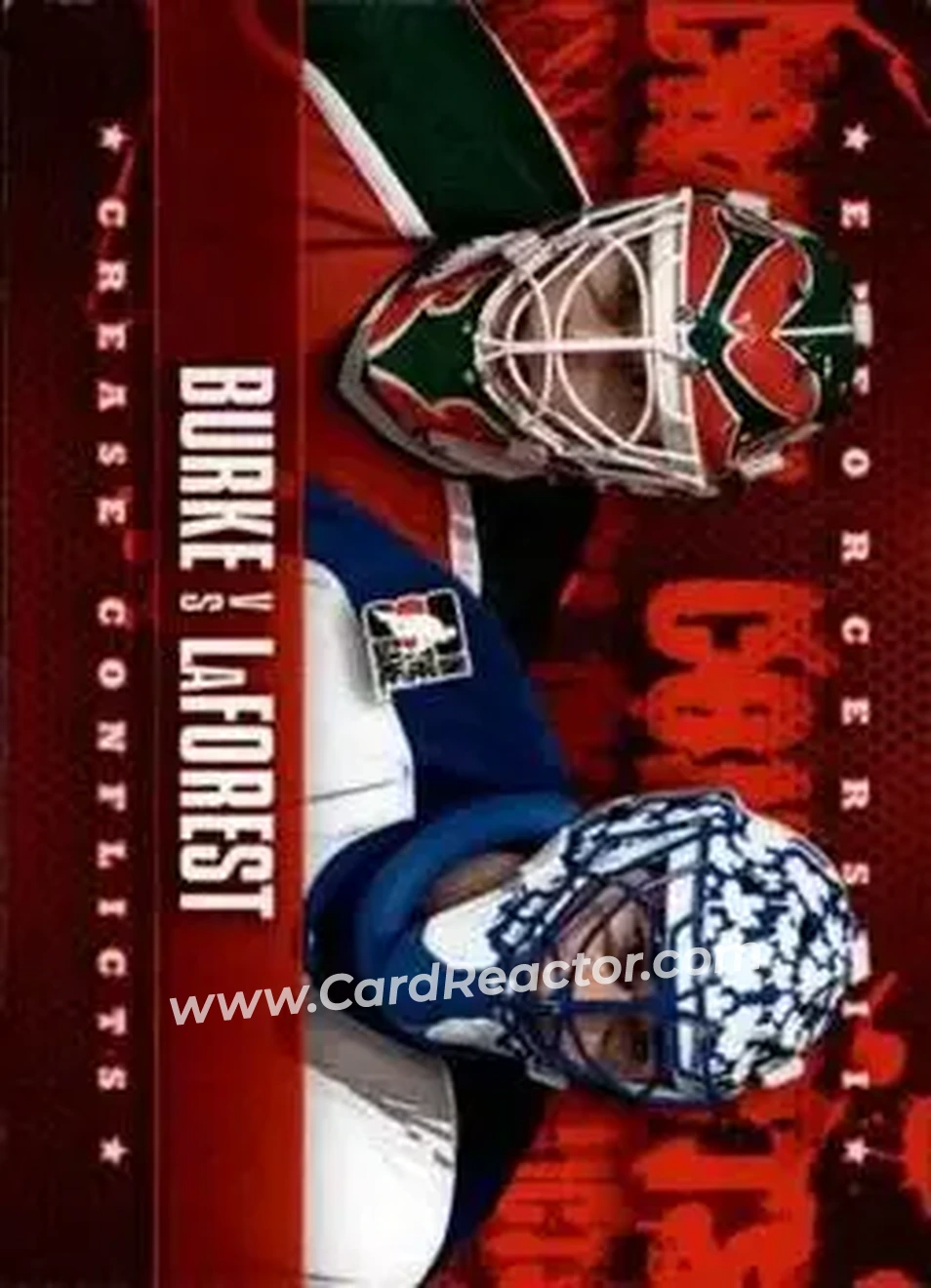 2013-14 In The Game Enforcers #98 - Sean Burke - Mark Laforest CC, UER - New Jersey Devils - Toronto Maple Leafs - Front