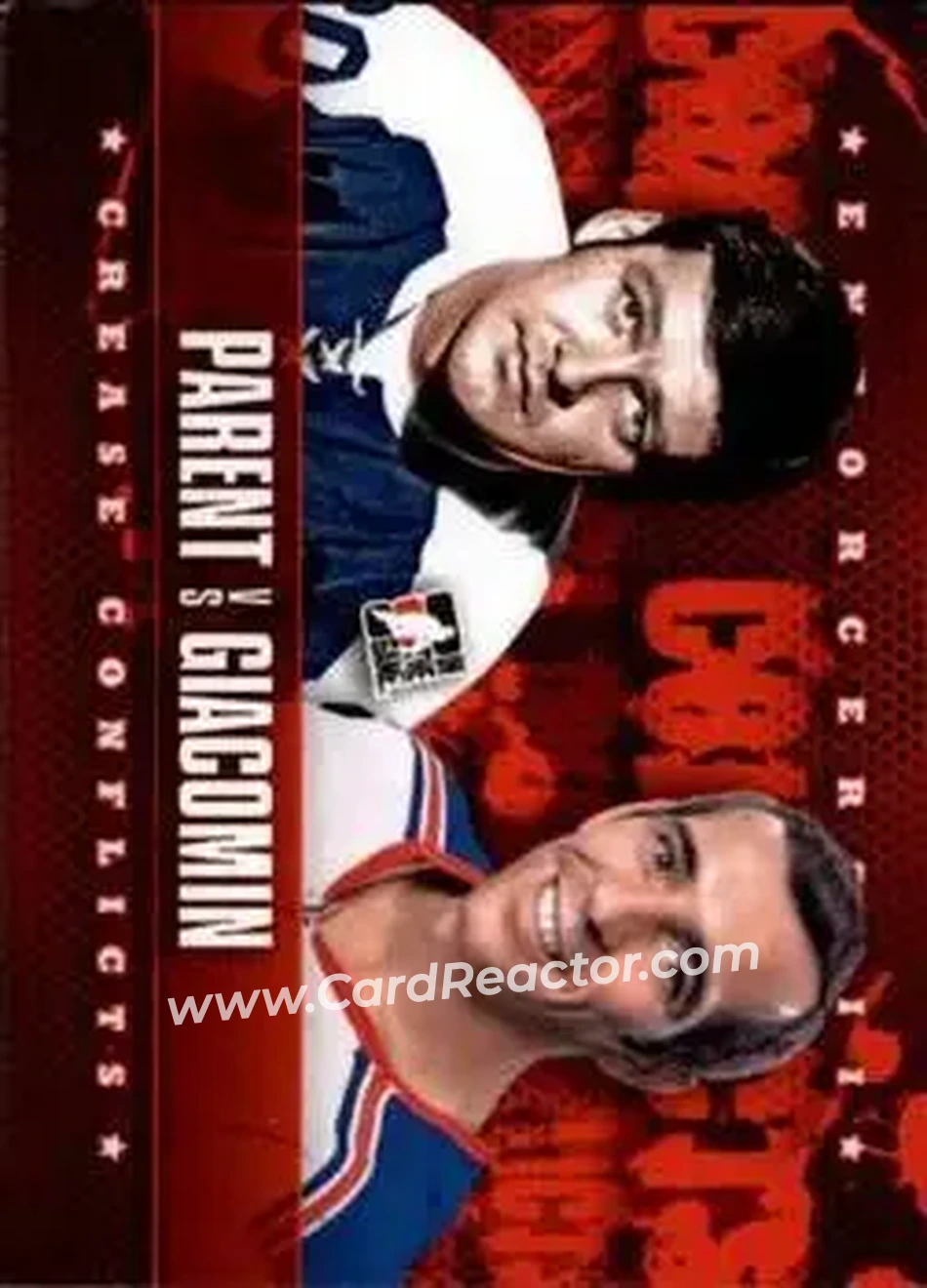 2013-14 In The Game Enforcers #99 - Bernie Parent - Ed Giacomin CC - Toronto Maple Leafs - New York Rangers - Front