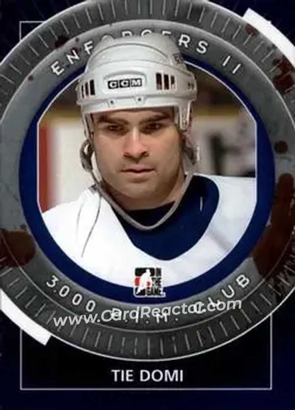 2013-14 In The Game Enforcers #102 - Tie Domi - Toronto Maple Leafs - Front