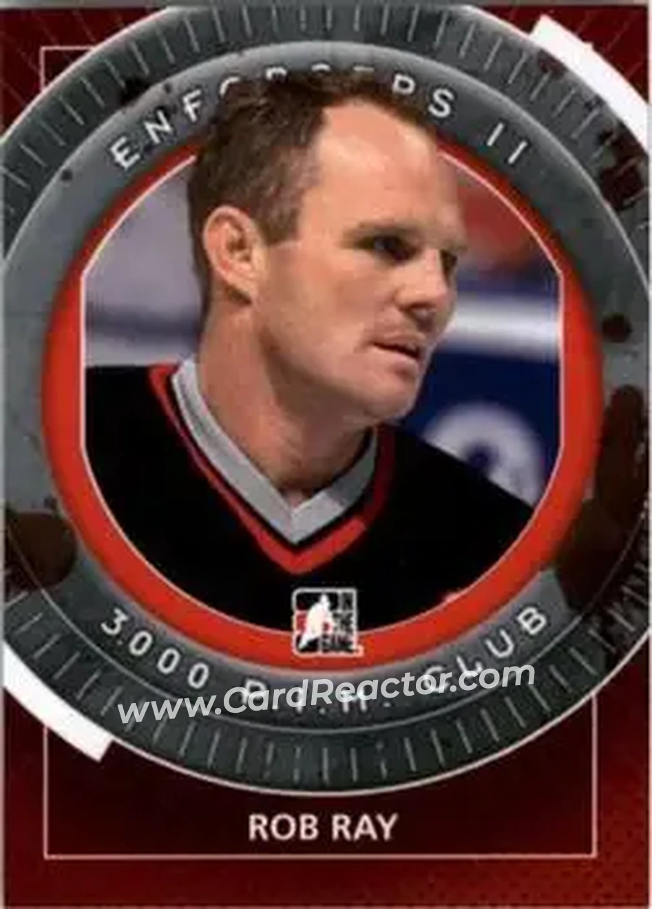 2013-14 In The Game Enforcers #105 - Rob Ray - Buffalo Sabres - Front