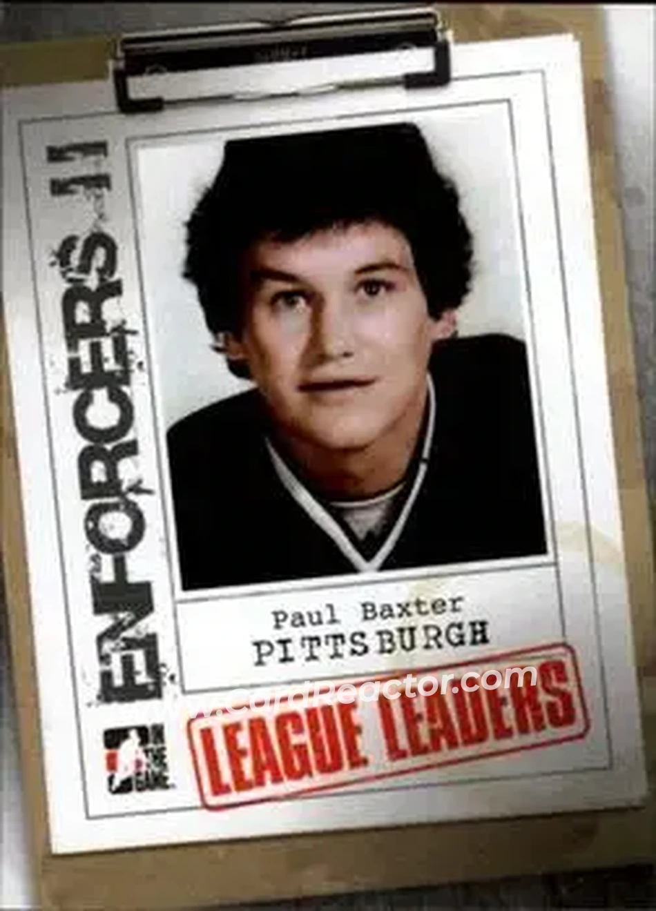 2013-14 In The Game Enforcers #110 - Paul Baxter - Pittsburgh Penguins - Front
