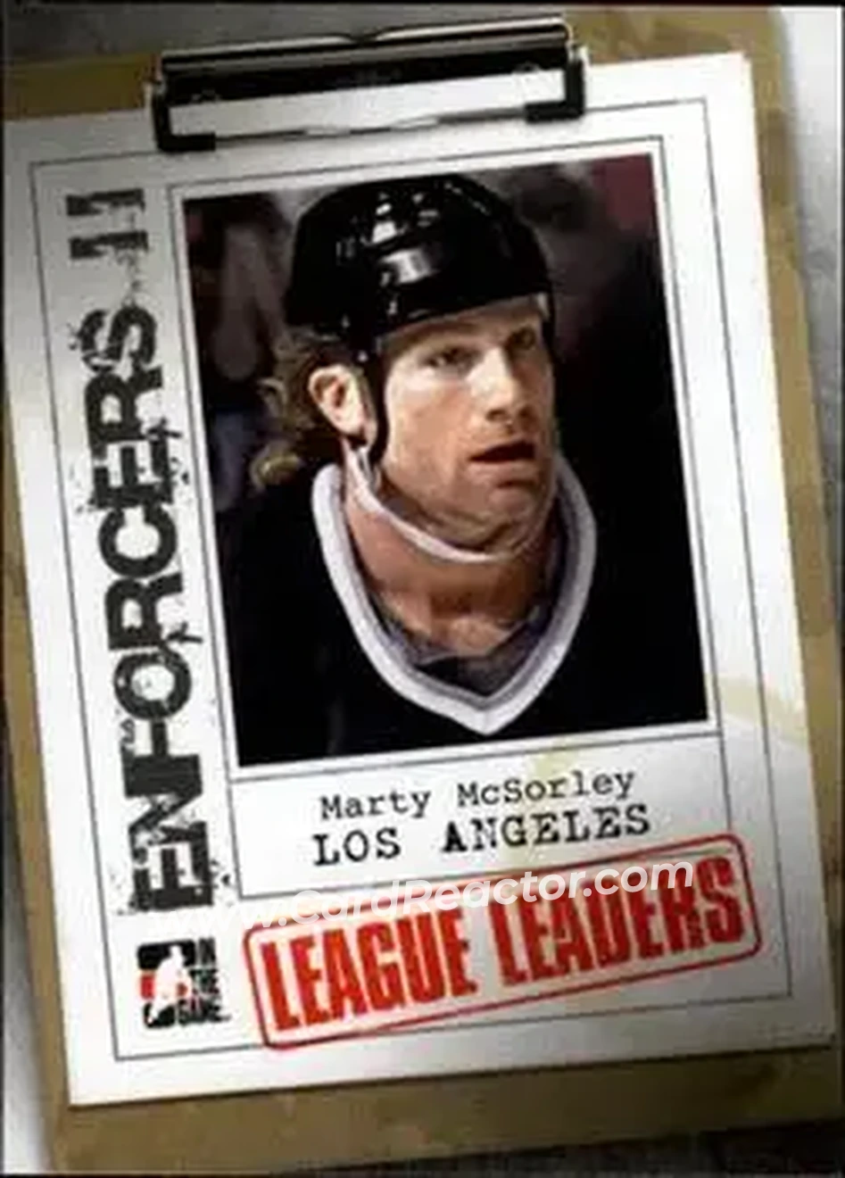 2013-14 In The Game Enforcers #112 - Marty McSorley - Los Angeles Kings - Front