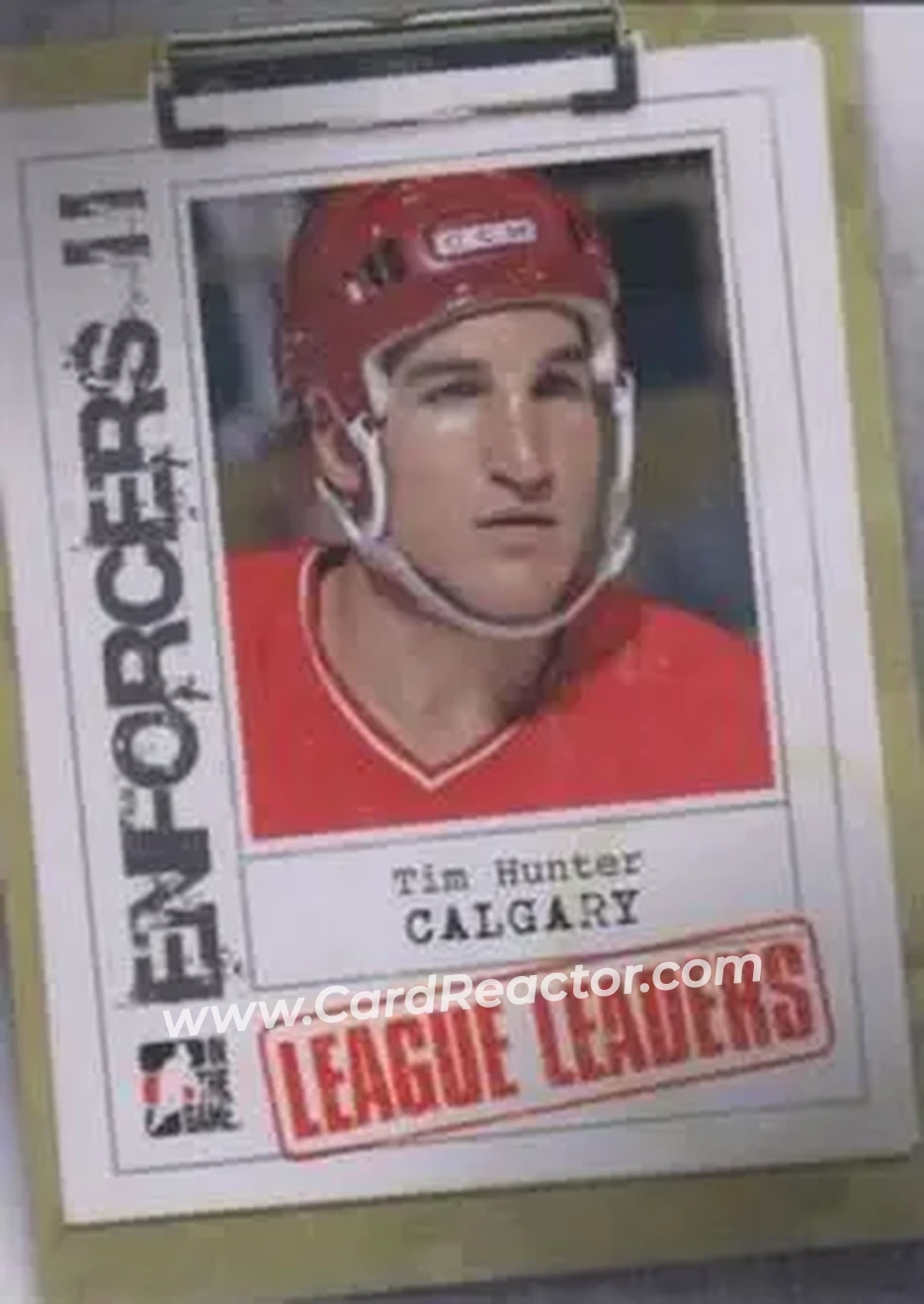 2013-14 In The Game Enforcers #115 - Tim Hunter - Calgary Flames - Front