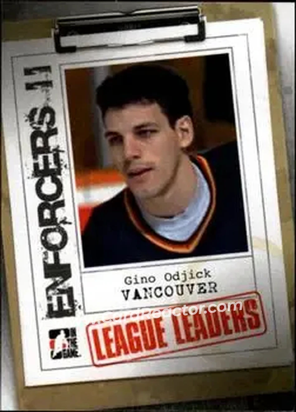 2013-14 In The Game Enforcers #116 - Gino Odjick - Vancouver Canucks - Front