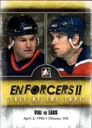 2013-14 In The Game Enforcers feature card