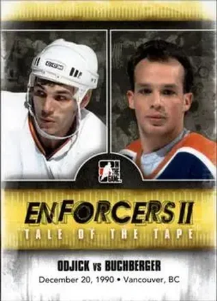 2013-14 In The Game Enforcers feature card