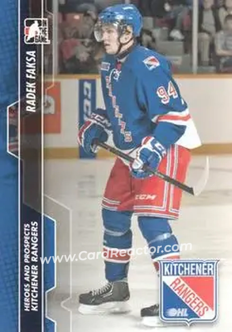 2013-14 In The Game Heroes and Prospects #11 - Radek Faksa - Kitchener Rangers - Front