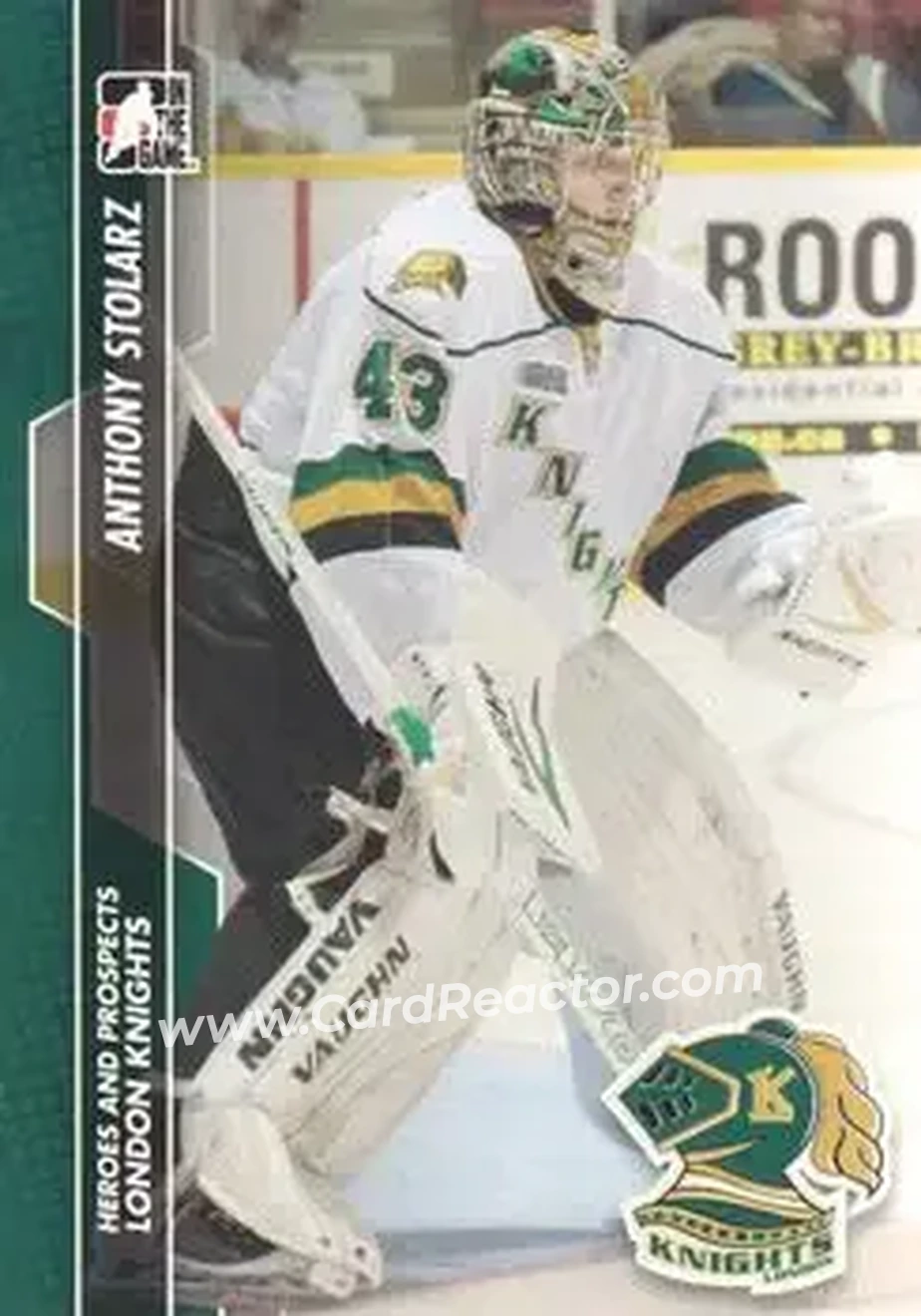 2013-14 In The Game Heroes and Prospects #12 - Anthony Stolarz - London Knights - Front