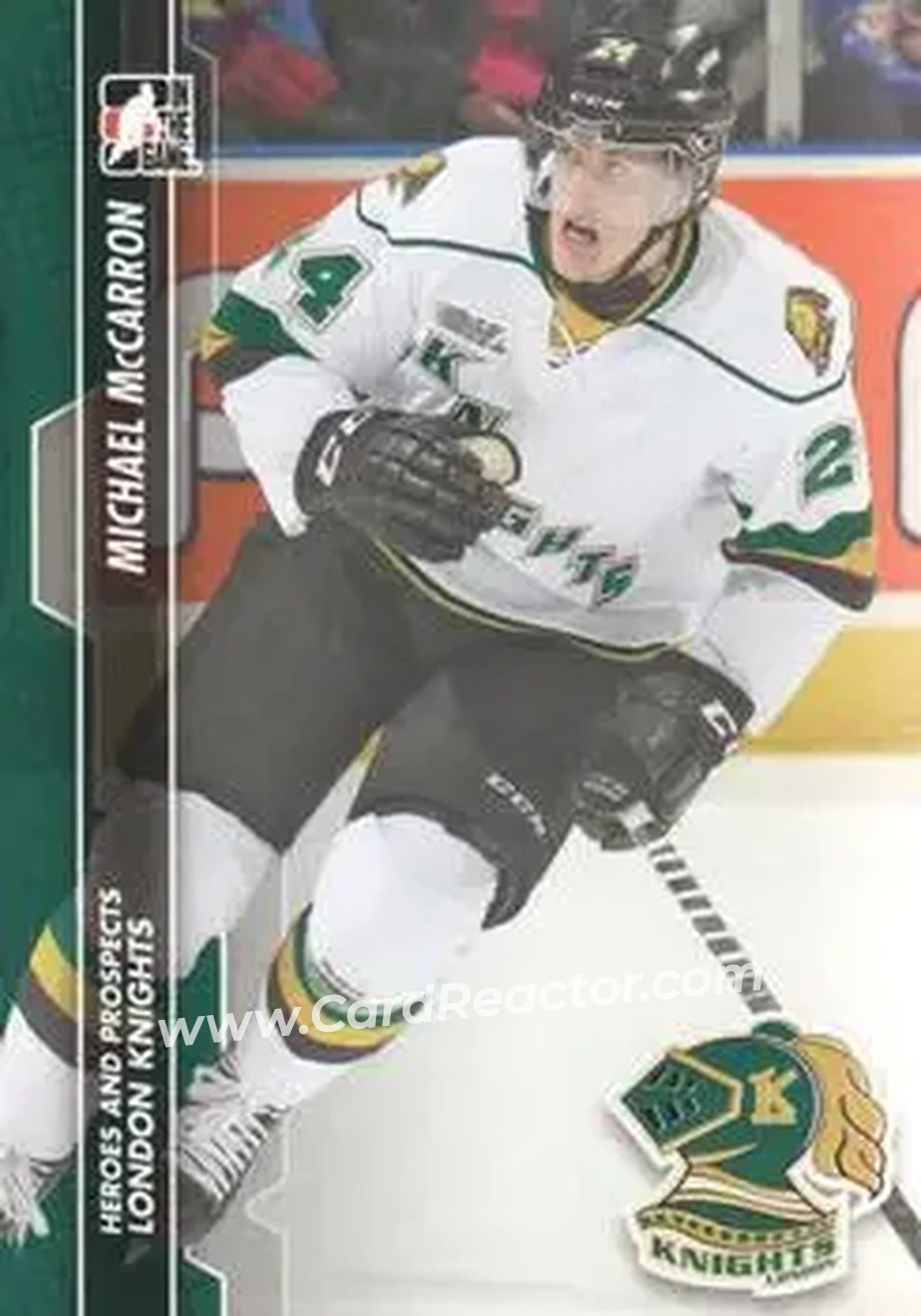 2013-14 In The Game Heroes and Prospects #15 - Michael McCarron - London Knights - Front