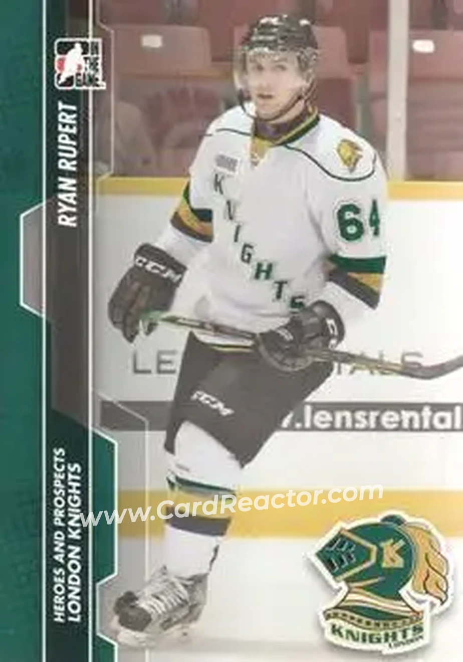2013-14 In The Game Heroes and Prospects #16 - Ryan Rupert - London Knights - Front