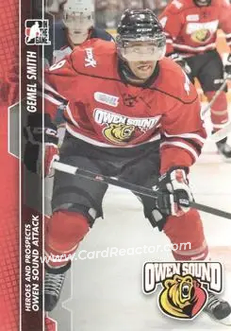 2013-14 In The Game Heroes and Prospects #23 - Gemel Smith - Owen Sound Attack - Front