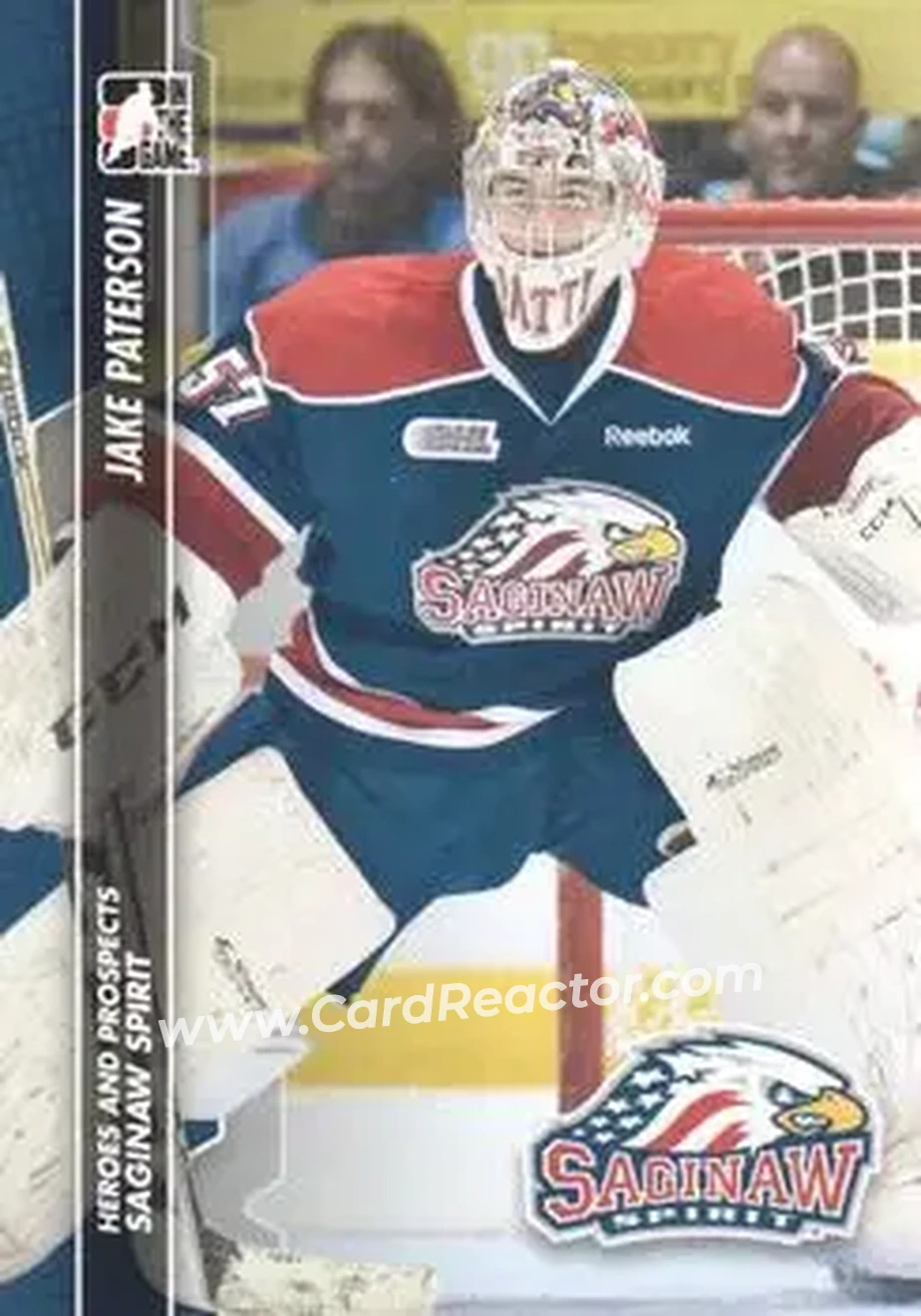 2013-14 In The Game Heroes and Prospects #26 - Jake Paterson - Saginaw Spirit - Front