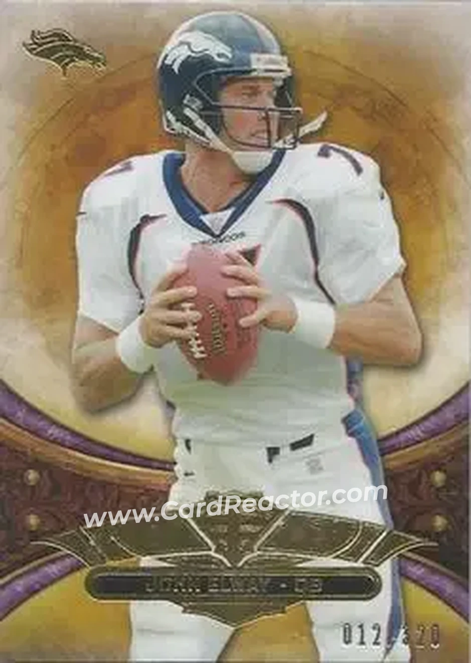 2013 Topps Triple Threads - Purple #44 - John Elway - Denver Broncos - Front 2013 Topps Triple Threads - Purple #44 - John Elway - Denver Broncos - Front