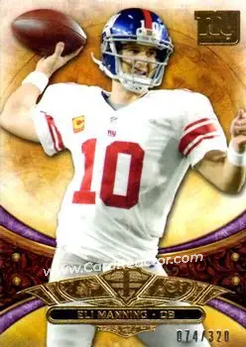 2013 Topps Triple Threads - Purple #62 - Eli Manning - New York Giants - Front