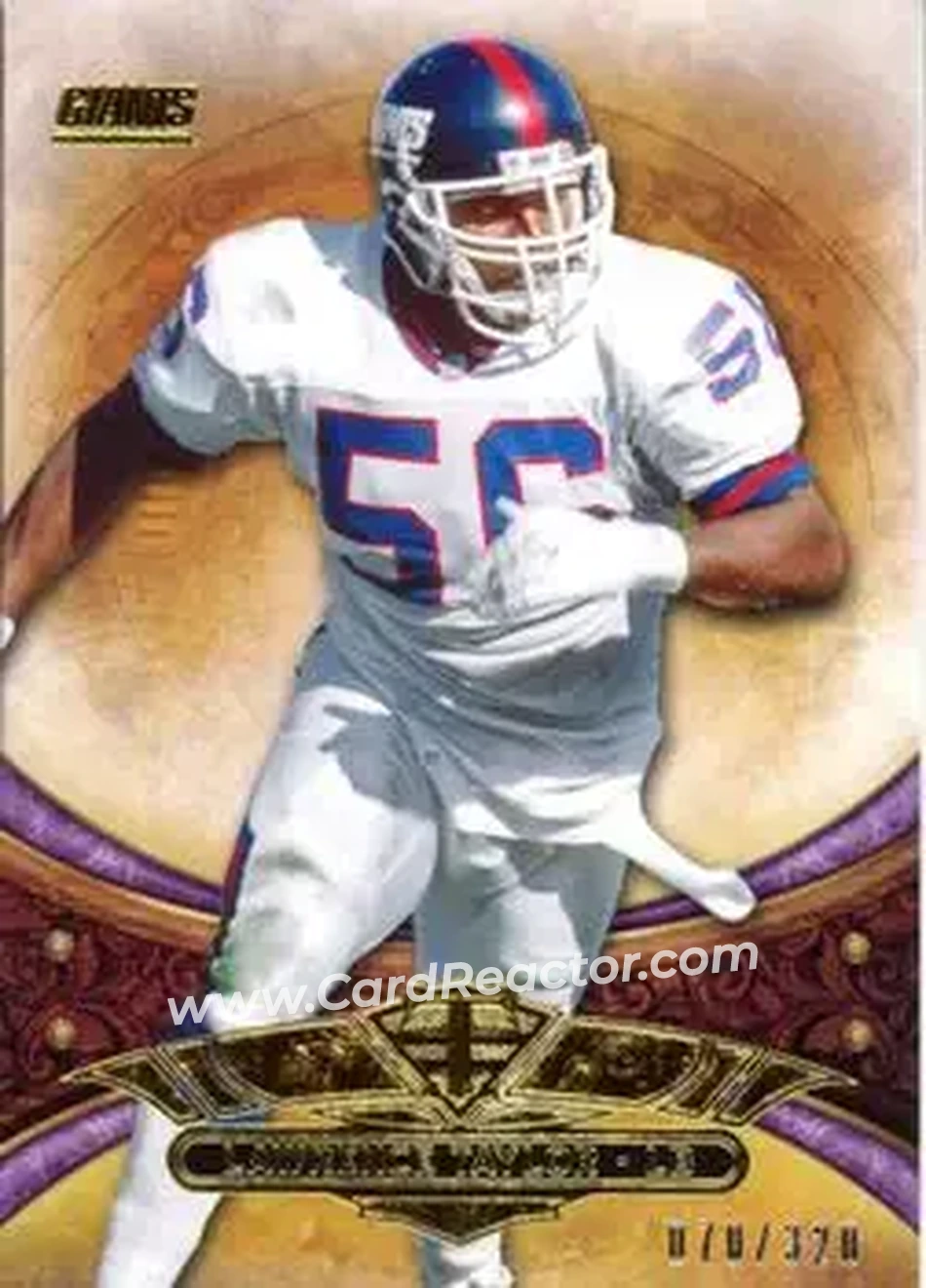 2013 Topps Triple Threads - Purple #69 - Lawrence Taylor - New York Giants - Front 2013 Topps Triple Threads - Purple #69 - Lawrence Taylor - New York Giants - Front