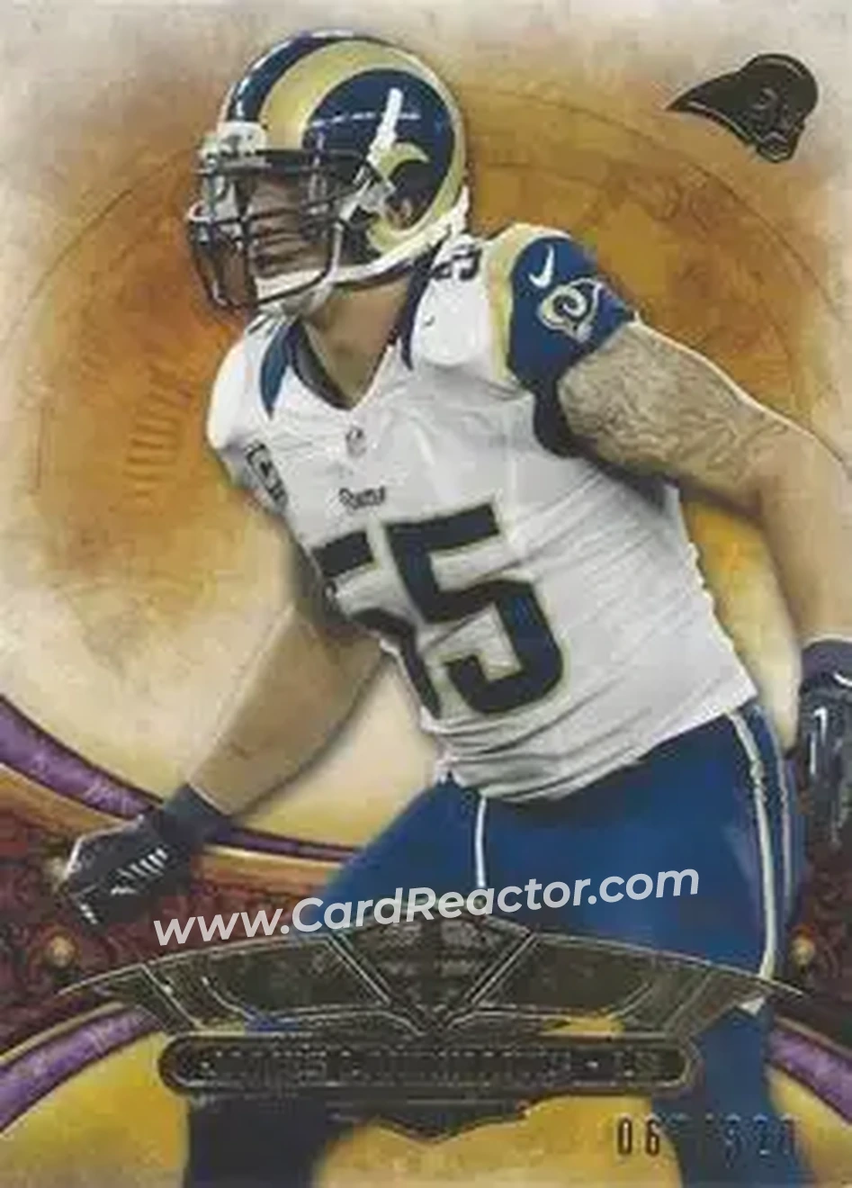 2013 Topps Triple Threads - Purple #80 - James Laurinaitis - St. Louis Rams - Front