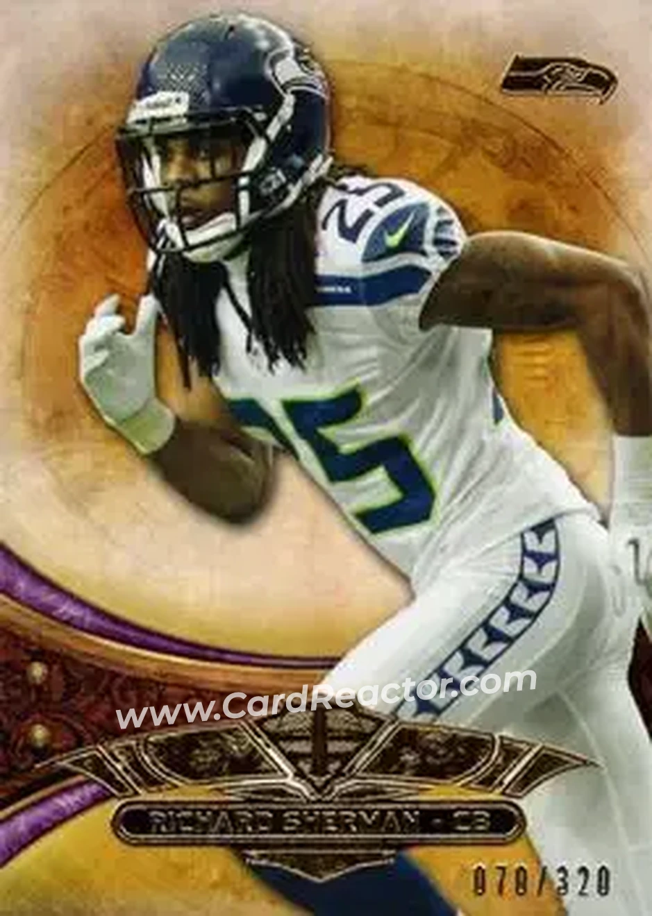 2013 Topps Triple Threads - Purple #84 - Richard Sherman - Seattle Seahawks - Front