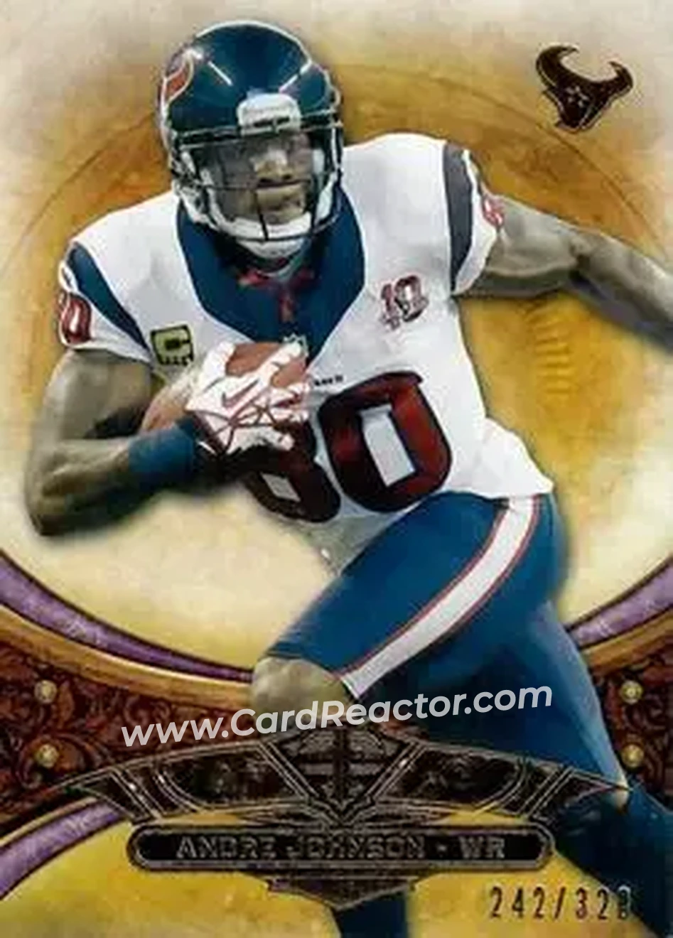 2013 Topps Triple Threads - Purple #91 - Andre Johnson - Houston Texans - Front