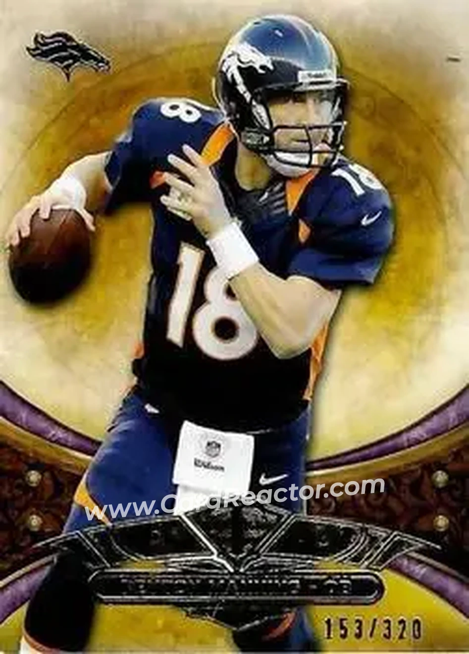 2013 Topps Triple Threads - Purple #98 - Peyton Manning - Denver Broncos - Front