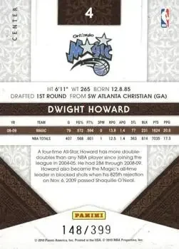 Back of Dwight Howard