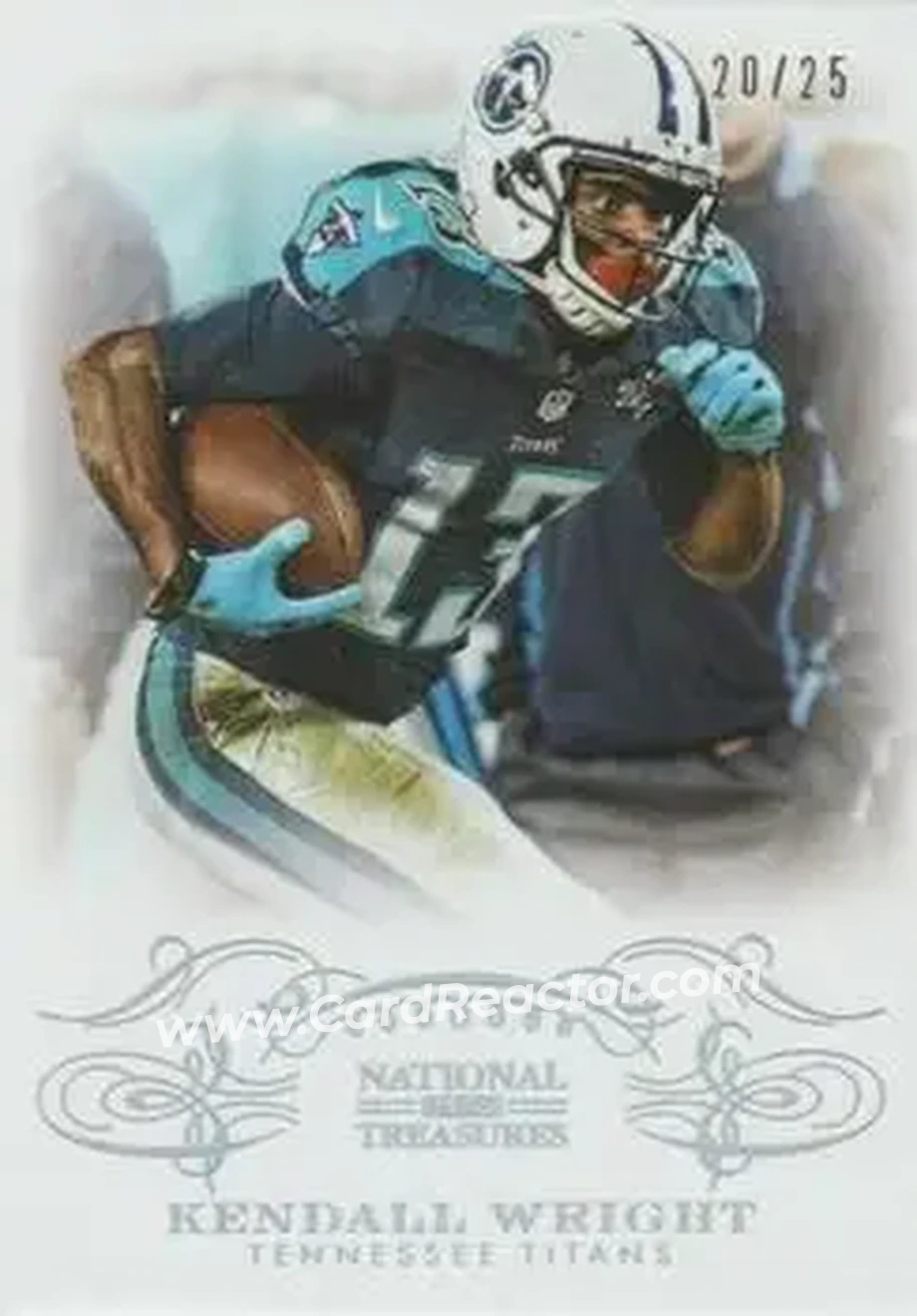2013 Panini National Treasures - Century Silver #97 - Kendall Wright - Tennessee Titans - Front