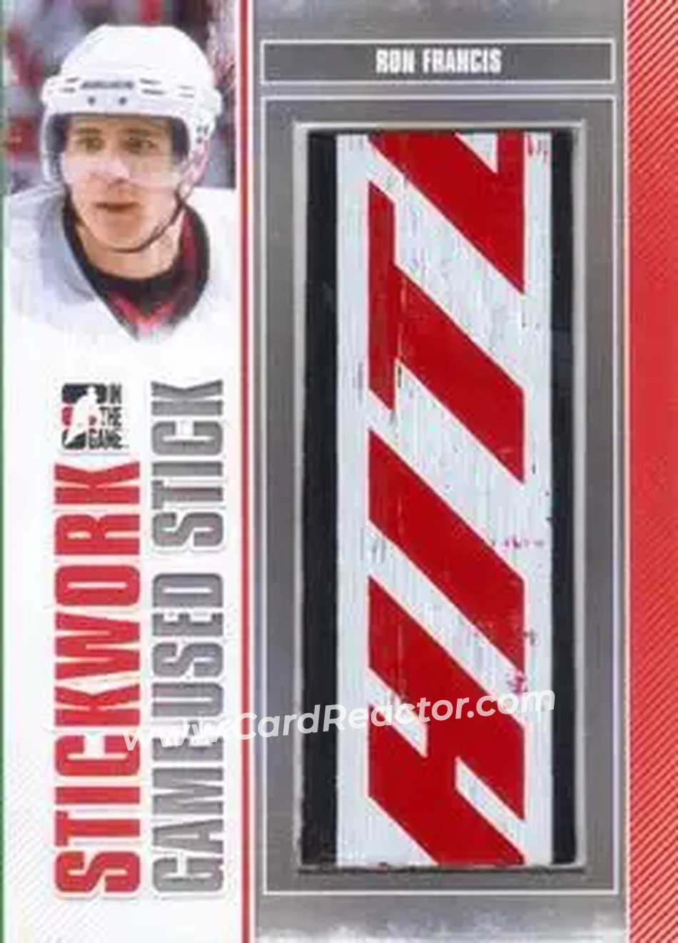 2013-14 In The Game StickWork #GUS-79 - Ron Francis - Carolina Hurricanes - Front 2013-14 In The Game StickWork #GUS-79 - Ron Francis - Carolina Hurricanes - Front