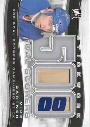 2013-14 In The Game StickWork - 500 Goal Scorers Silver #GSS-32 - Mike Gartner - New York Rangers