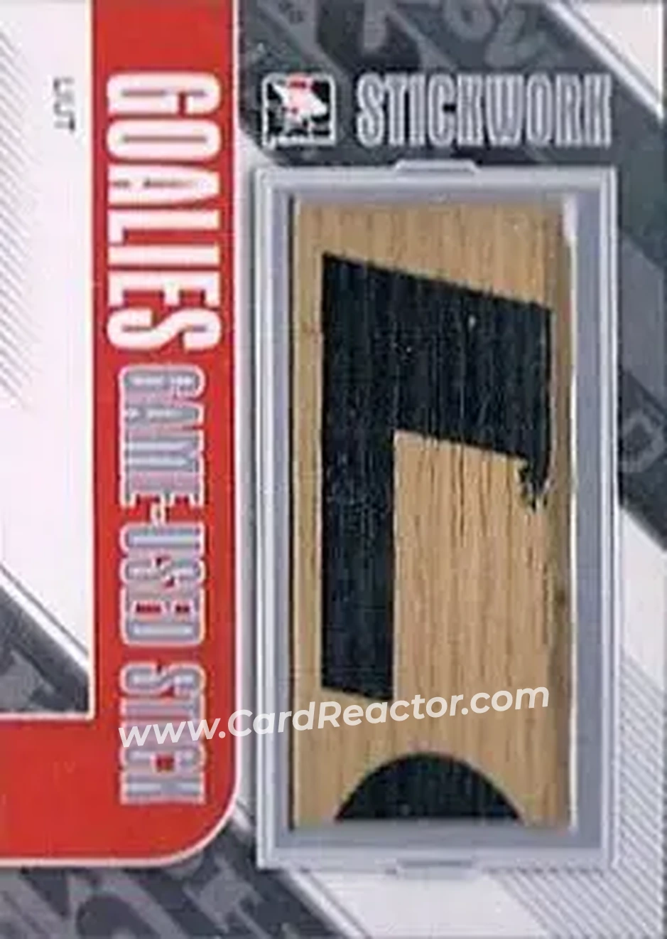2013-14 In The Game StickWork - Game Used Goalie Sticks Silver #GGUS-23 - Mike Liut - Front 2013-14 In The Game StickWork - Game Used Goalie Sticks Silver #GGUS-23 - Mike Liut - Front