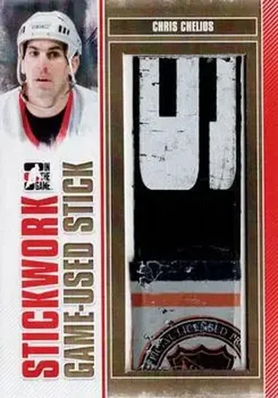 2013-14 In The Game StickWork - Game Used Sticks Gold #GUS-16 - Chris Chelios - Detroit Red Wings