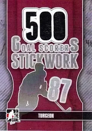 2013-14 In The Game StickWork - 500 Goal Scorer Tape Silver #GST-37 - Pierre Turgeon - Colorado Avalanche