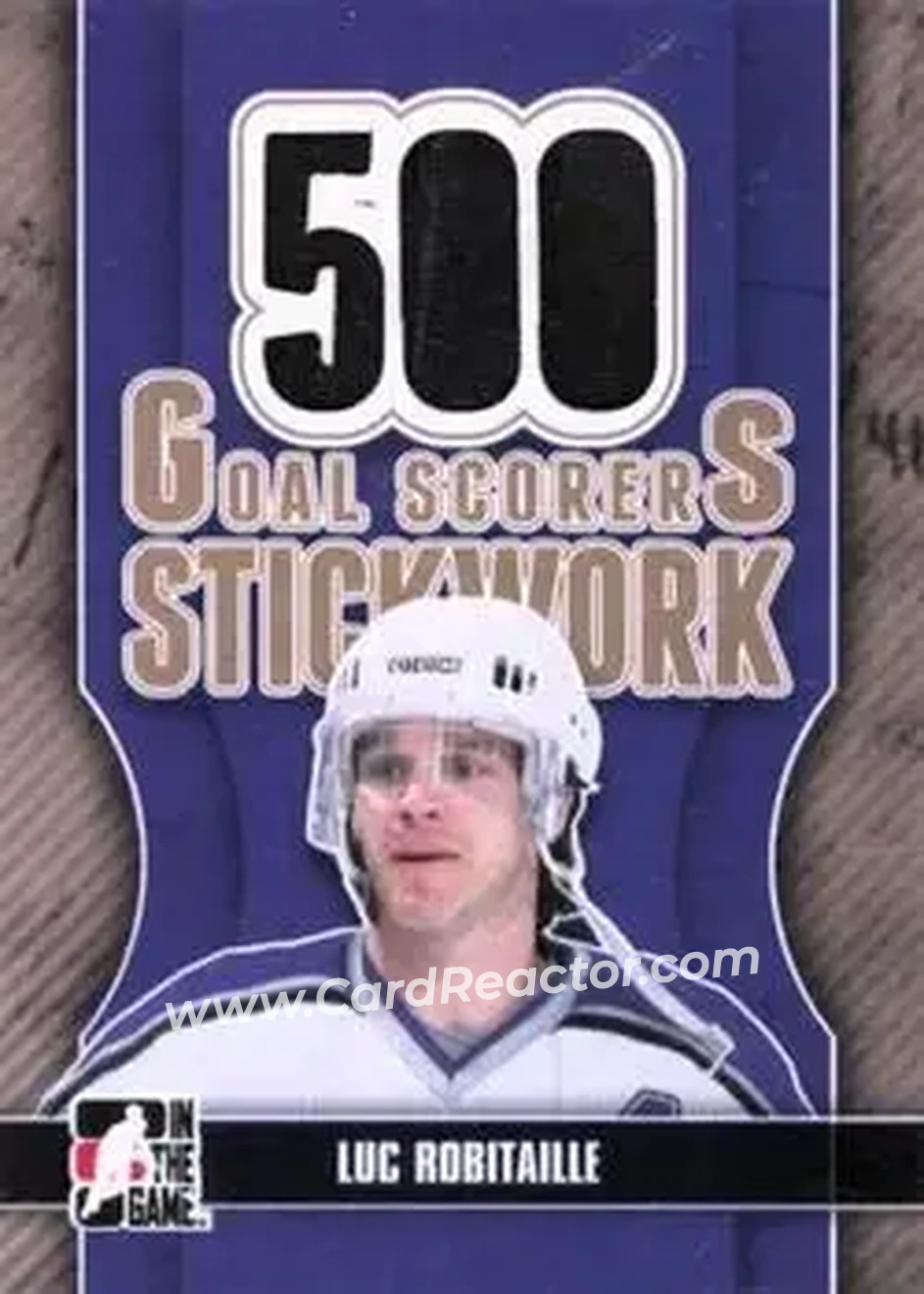 2013-14 In The Game StickWork - 500 Goal Scorer Tape Gold #GST-23 - Luc Robitaille - Los Angeles Kings - Front