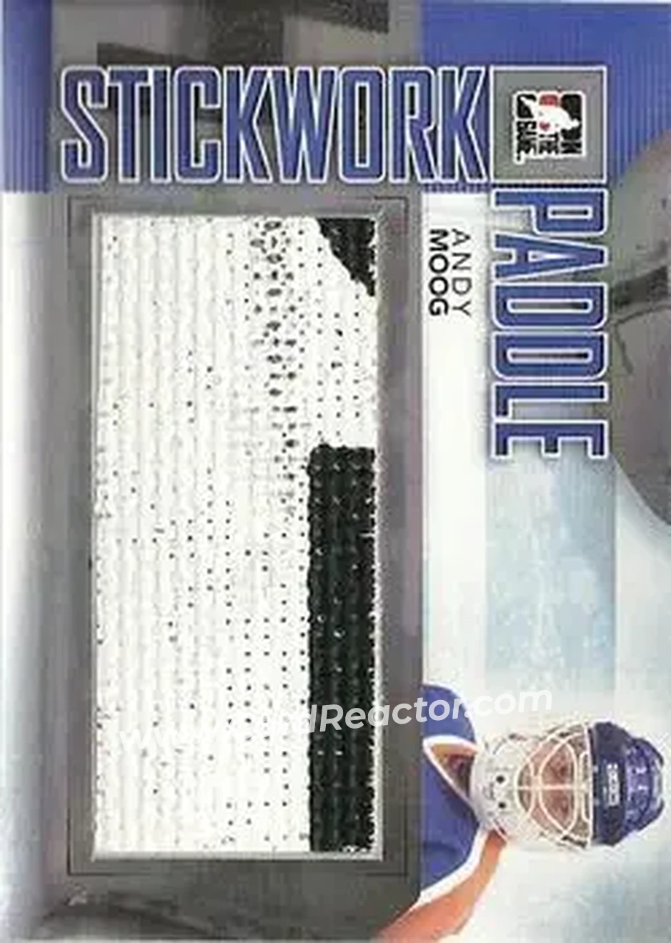 2013-14 In The Game StickWork - Game Used Goalie Paddles Silver #P-02 - Andy Moog - Edmonton Oilers - Front