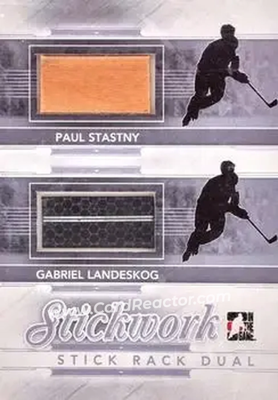 2013-14 In The Game StickWork - Stickrack Dual Silver #SRD-48 - Paul Stastny - Gabriel Landeskog MEM, PR14 - Colorado Avalanche - Colorado Avalanche - Front