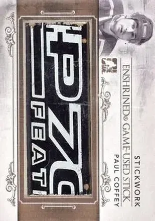 2013-14 In The Game StickWork - Enshrined Game Used Sticks Gold #EGUS-08 - Paul Coffey - Edmonton Oilers