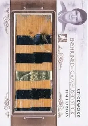 2013-14 In The Game StickWork - Enshrined Game Used Sticks Gold #EGUS-19 - Tim Horton - Toronto Maple Leafs