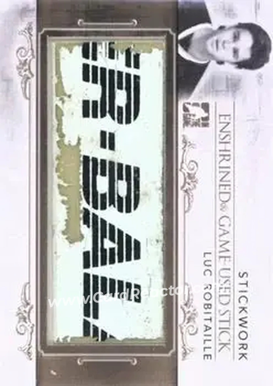 2013-14 In The Game StickWork - Enshrined Game Used Sticks Gold #EGUS-39 - Luc Robitaille - Front