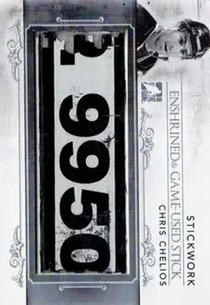 2013-14 In The Game StickWork - Enshrined Game Used Sticks Silver #EGUS-06 - Chris Chelios