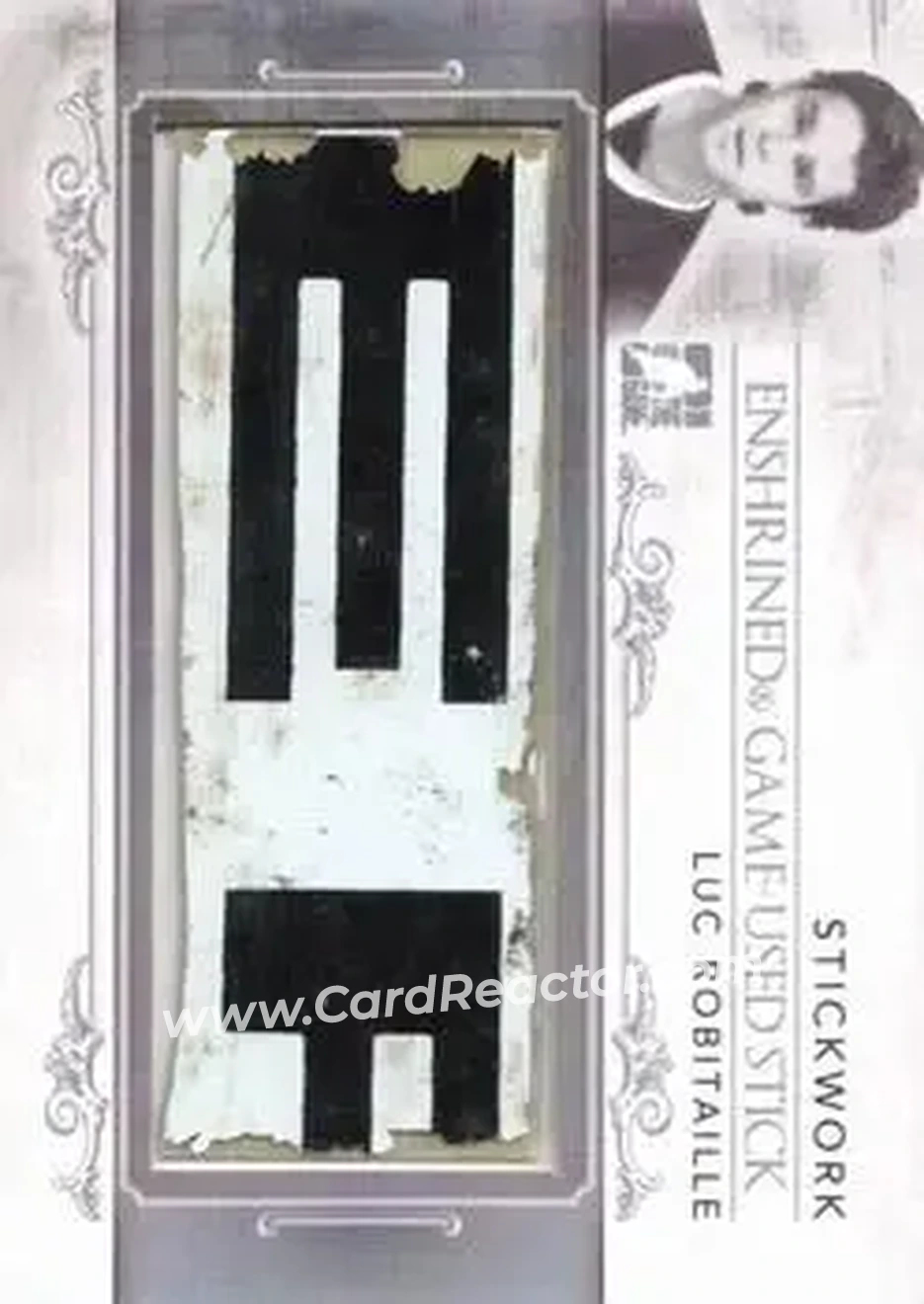 2013-14 In The Game StickWork - Enshrined Game Used Sticks Silver #EGUS-39 - Luc Robitaille - Los Angeles Kings - Front 2013-14 In The Game StickWork - Enshrined Game Used Sticks Silver #EGUS-39 - Luc Robitaille - Los Angeles Kings - Front