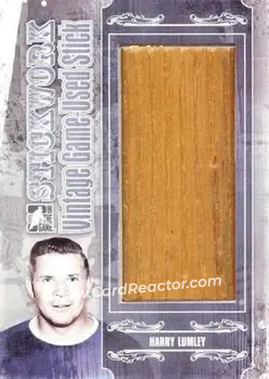 2013-14 In The Game StickWork - Vintage Game Used Sticks Silver #VGUS-14 - Harry Lumley - Toronto Maple Leafs - Front