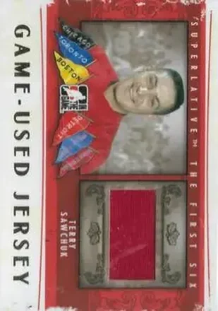 2013-14 In The Game Superlative The First Six #GUJ-57 - Terry Sawchuk - Detroit Red Wings