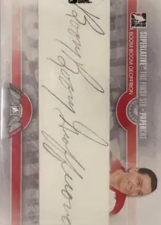 2013-14 In The Game Superlative The First Six - Paper Cuts #PC-BBG - Bernie Geoffrion - Montreal Canadiens