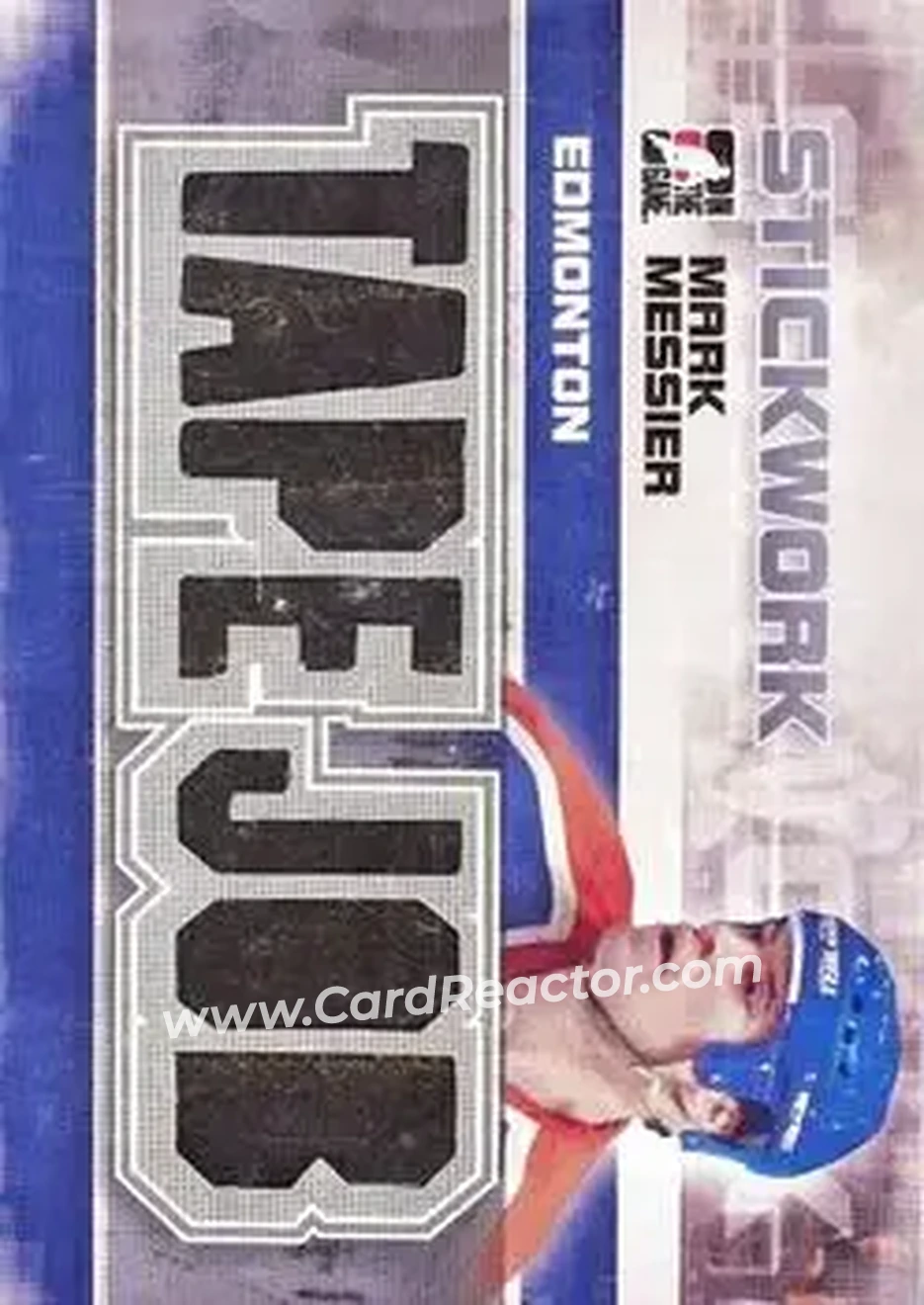 2013-14 In The Game StickWork - Tape Job Silver #TJ-15 - Mark Messier - Edmonton Oilers - Front
