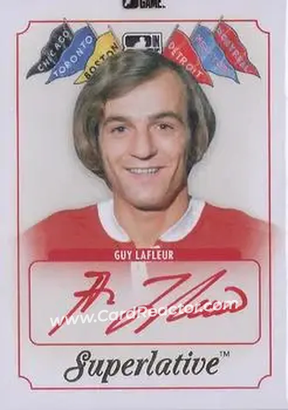 2013-14 In The Game Superlative The First Six - Autographs Gold #A-GL - Guy Lafleur - Montreal Canadiens - Front