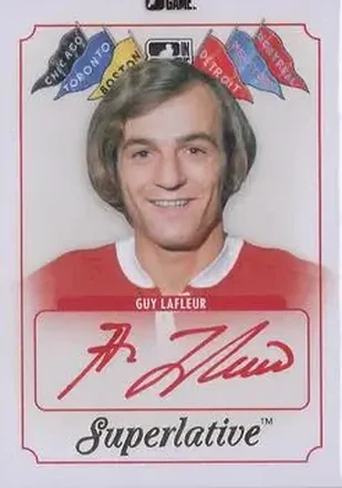2013-14 In The Game Superlative The First Six - Autographs Gold #A-GL - Guy Lafleur - Montreal Canadiens