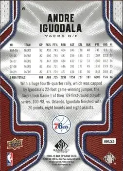 Back of Andre Iguodala