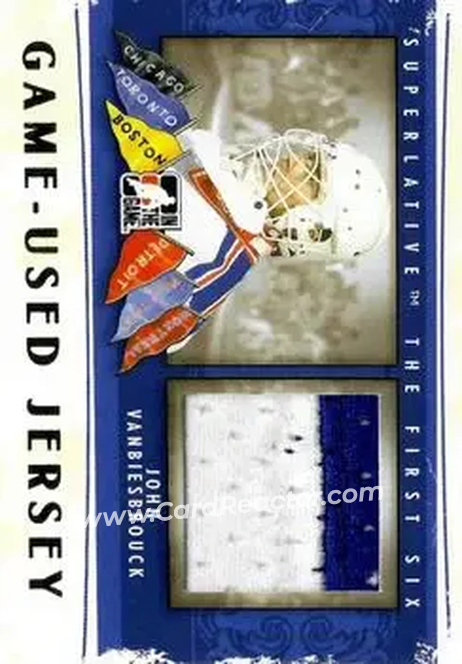 2013-14 In The Game Superlative The First Six - Gold #GUJ-14 - John Vanbiesbrouck - New York Rangers - Front
