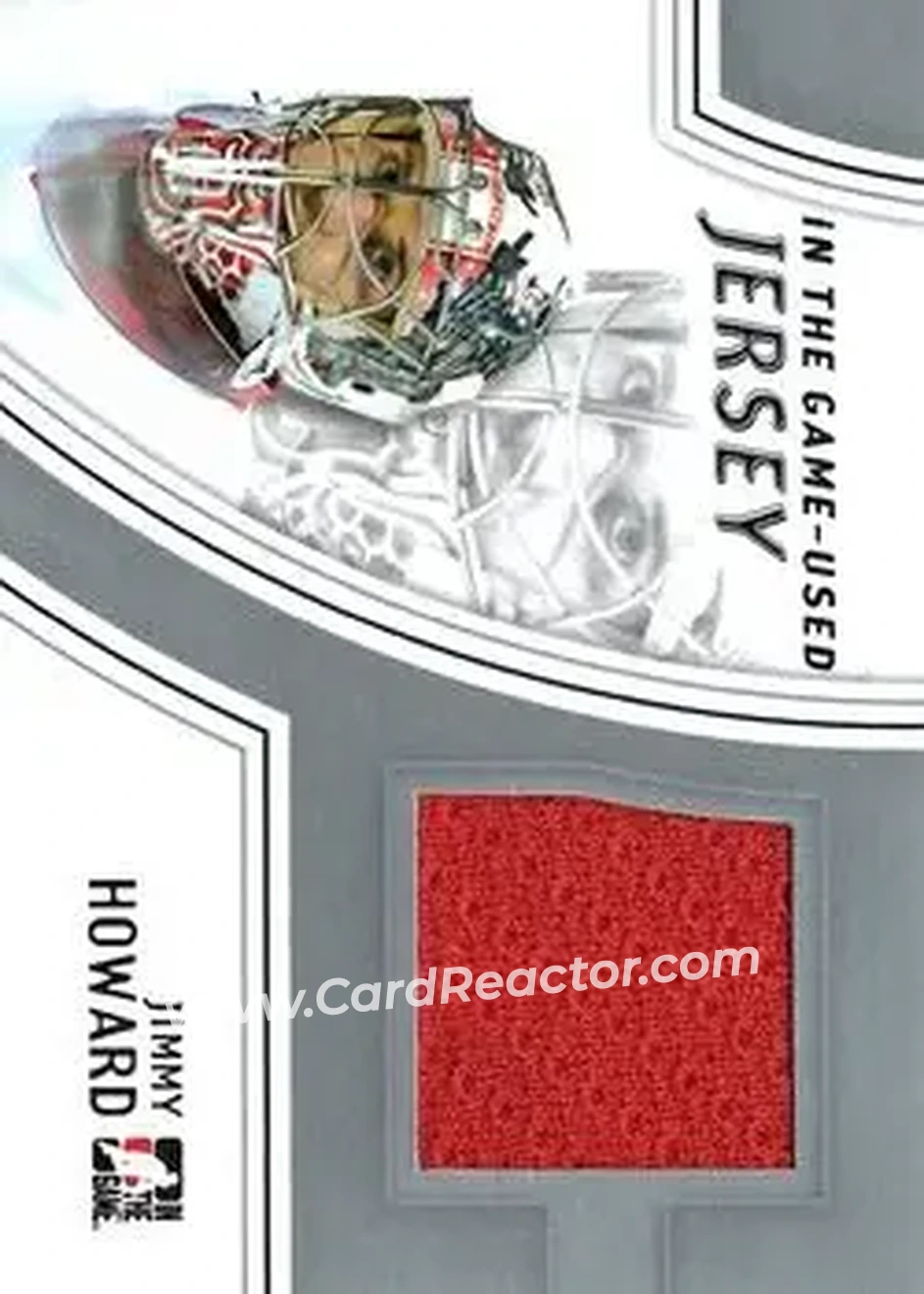 2013-14 In The Game Used #GUJ-06 - Jimmy Howard - Detroit Red Wings - Front