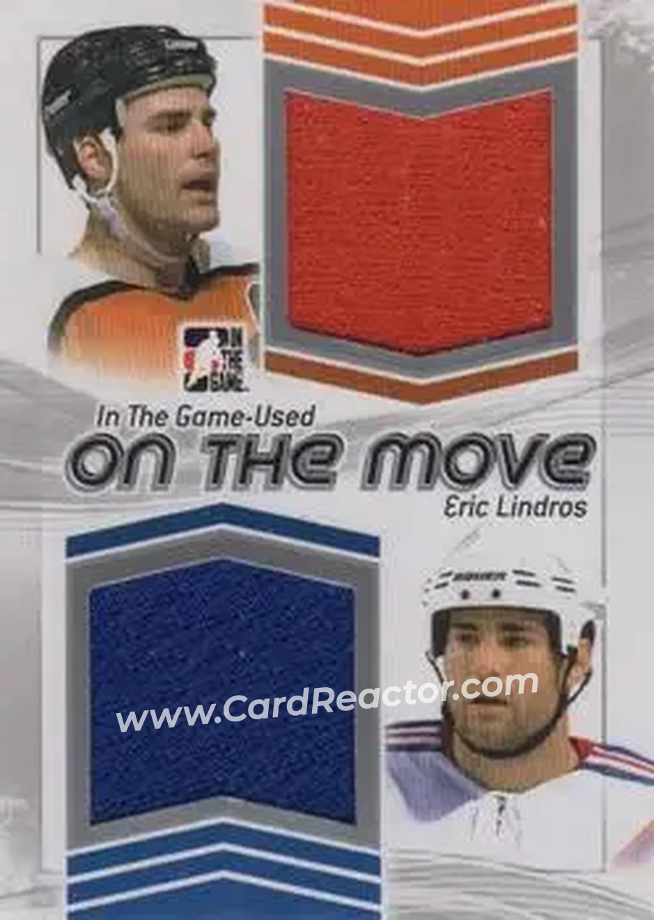 2013-14 In The Game Used - On the Move Jerseys Silver #OTM-02 - Eric Lindros - Front