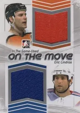 2013-14 In The Game Used - On the Move Jerseys Silver #OTM-02 - Eric Lindros